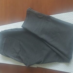 Sanctuary leggings, size S in dark small check brown and black